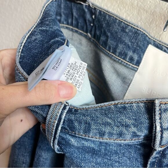 Mother Study Hover High Rise Straight Leg
Jeans In Peaches And Scream - Picture 10 of 13